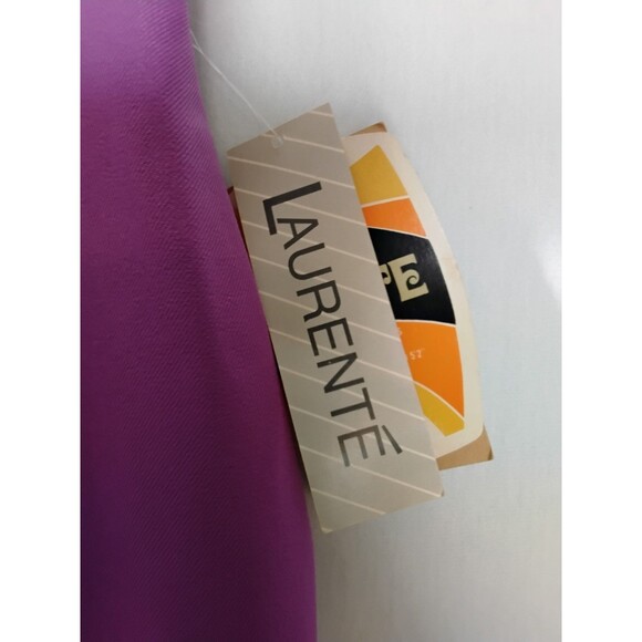 VINTAGE Laurente Pants Womens 42 Purple Elastic Waist petite  New With Tags USA - Picture 5 of 9